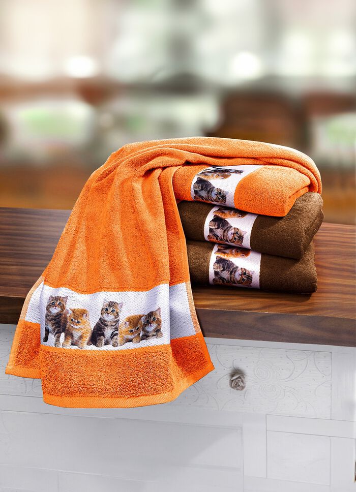 Frottier-Serie mit Jacquard-Bord&uuml;re 