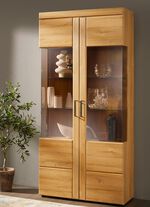 Vitrinenserie mit T&uuml;ren und Schubladen mit Softclose 