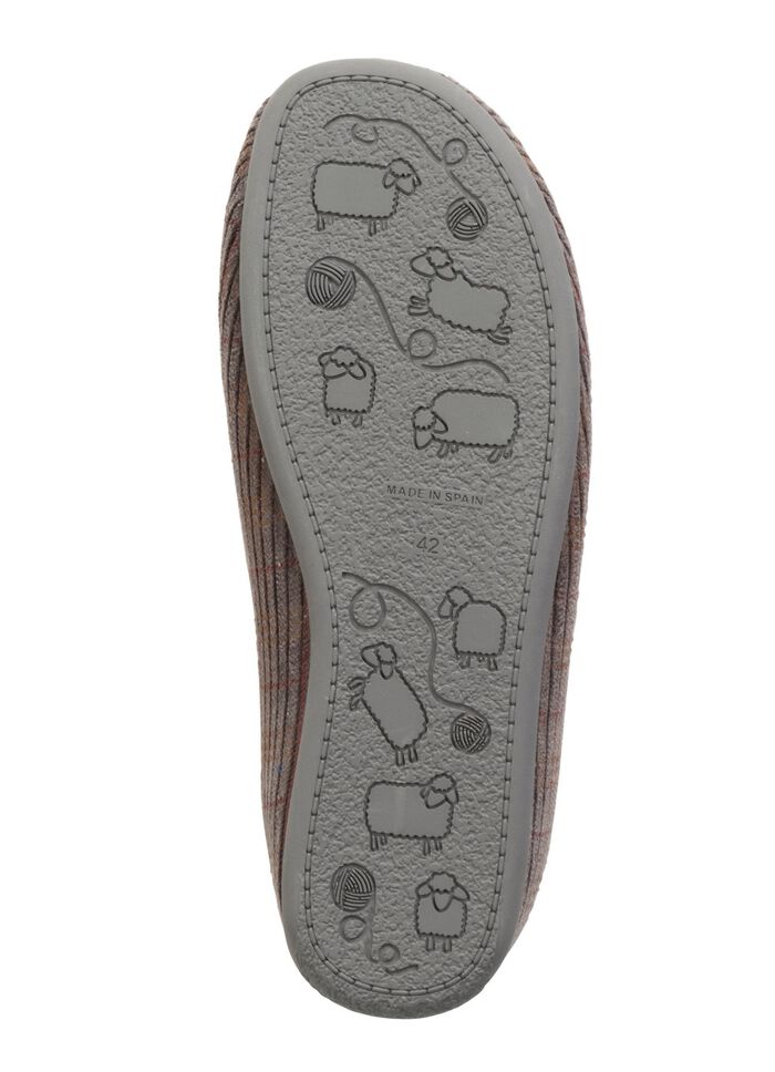 Textil-Pantoffel mit herausnehmbarem Fu&szlig;bett 