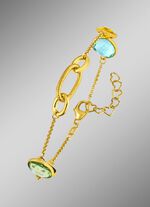 Farbenfrohe Eleganz: Armband mit Quarzen 