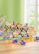 Beleuchtete Holz-Dekoration 