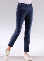 Edeljeans mit Stickerei in 7/8-L&auml;nge 
