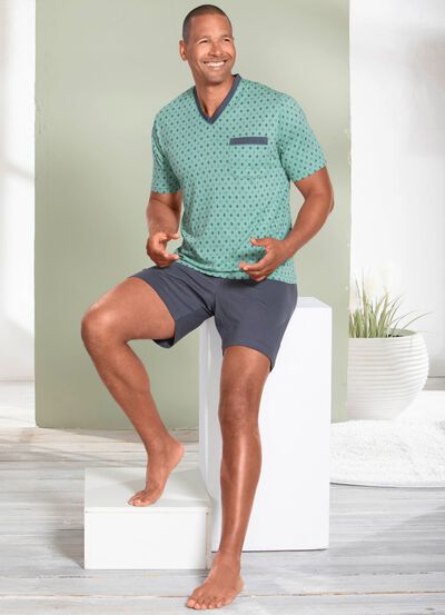 Shorty mit V-Ausschnitt 