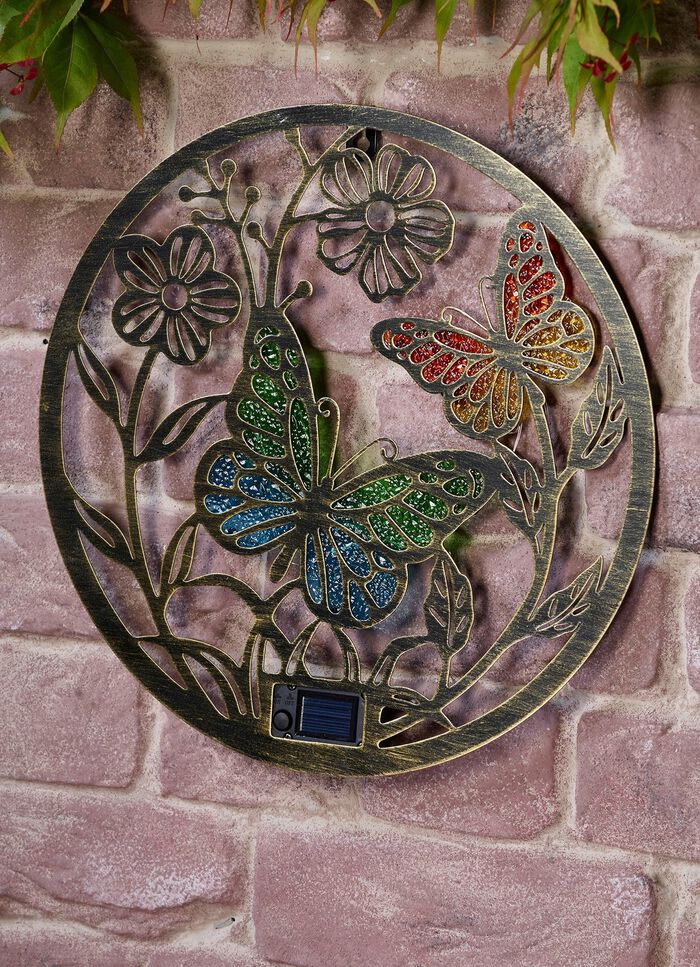 Solar-Wanddeko "Papillon" 