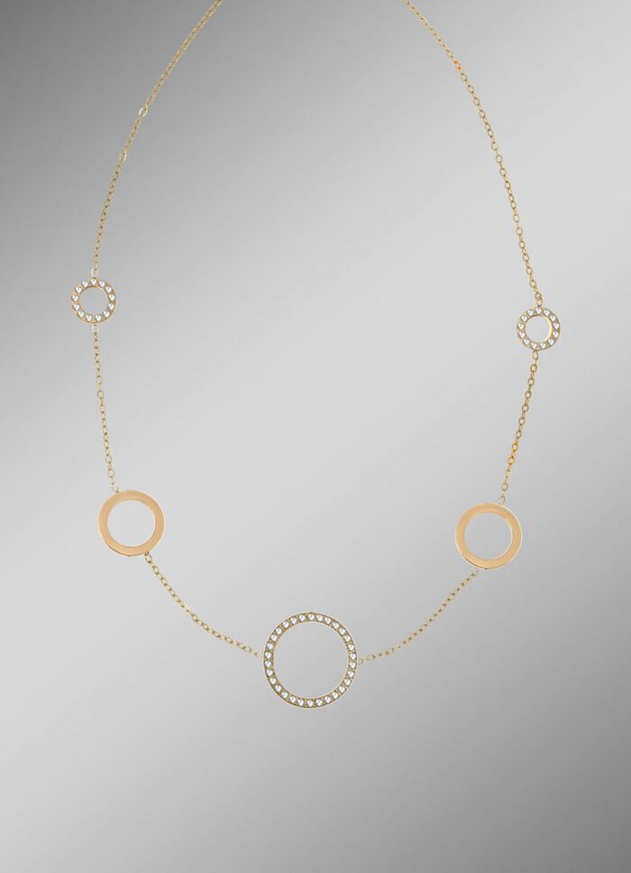 Stilvolle Halskette mit Kristallen 