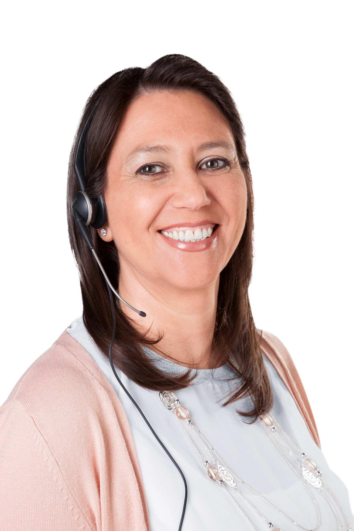 Mitarbeiterin des BADER-Kundenservice mit Headset.