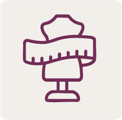 Icon Größenrechner Damen-Oberbekleidung